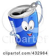 Poster, Art Print Of Canned Beverage Character Gesturing