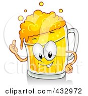 Royalty Free RF Clipart Illustration Of A Beer Character Gesturing