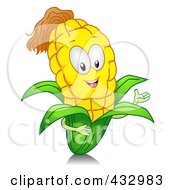 Poster, Art Print Of Corn Character Gesturing