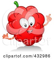 Poster, Art Print Of Gesturing Raspberry Character