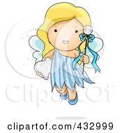 Poster, Art Print Of Cute Tooth Fairy With A Wand