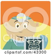 Poster, Art Print Of Mexican Radiologist Man Holding An Xray