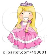 Poster, Art Print Of Girl In A Princess Dress