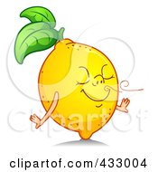 Poster, Art Print Of Happy Lemon Smelling A Fresh Scent