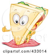 Poster, Art Print Of Sandwich Character Gesturing