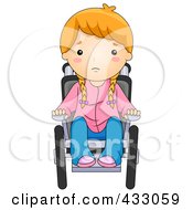 Poster, Art Print Of Sick Girl In A Wheelchair