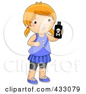 Poster, Art Print Of Girl Holding A Bottle Of Poison