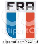 Poster, Art Print Of Rugby Flag For France