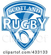 Poster, Art Print Of Rugby Scotland Shield