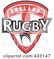 Poster, Art Print Of Rugby England Shield