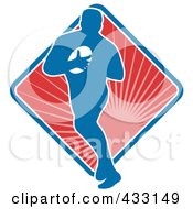 Royalty Free RF Clipart Illustration Of A Rugby Man 5