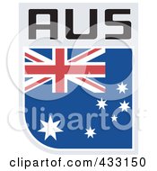 Poster, Art Print Of Rugby Flag For Australia