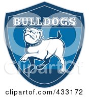 Royalty Free RF Clipart Illustration Of A Bulldog Shield