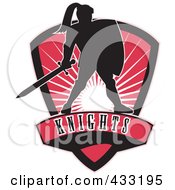 Royalty Free RF Clipart Illustration Of A Knights Logo 1
