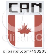 Poster, Art Print Of Rugby Flag For Canada