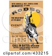 Royalty Free RF Clipart Illustration Of A Retro Rodeo Sign 3