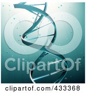 Royalty Free RF Clipart Illustration Of A 3d DNA Strand
