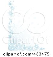 Royalty Free RF Clipart Illustration Of A Winter Border Of Snowflakes And Vines