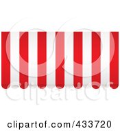 Poster, Art Print Of Red And White Striped Awning