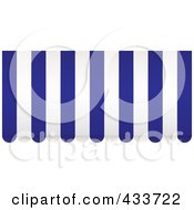 Poster, Art Print Of Blue And White Striped Awning