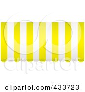 Poster, Art Print Of Yellow And White Striped Awning