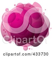 Poster, Art Print Of Royalty-Free Rf Clipart Illustration Of An Abstract Pink Bubble Mass