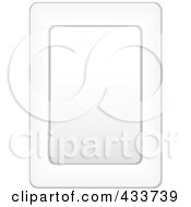 Royalty Free RF Clipart Illustration Of A Plain White Picture Frame With Shading