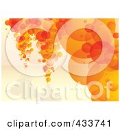 Poster, Art Print Of Background Of Orange Bubble Columns