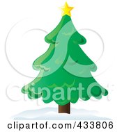 Poster, Art Print Of Star On Top Of A Christmas Tree