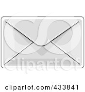 Royalty Free RF Clipart Illustration Of The Front Of An Envelope
