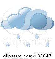 Poster, Art Print Of Blue Rain Cloud