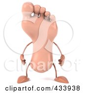 Royalty Free RF Clipart Illustration Of A 3d Human Foot