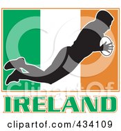 Royalty Free RF Clipart Illustration Of An Ireland Rugby Icon