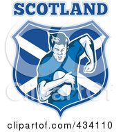 Royalty Free RF Clipart Illustration Of A Scotland Rugby Icon 2