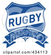 Poster, Art Print Of Rugby Champions Icon