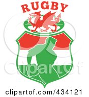 Poster, Art Print Of Wales Rugby Icon - 3