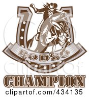 Poster, Art Print Of Rodeo Champion Icon