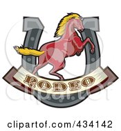 Poster, Art Print Of Rodeo Horse Icon