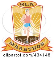 Poster, Art Print Of Marathon Run Icon - 6