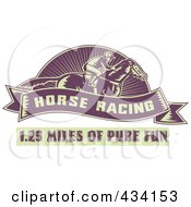 Poster, Art Print Of Horse Racing Icon