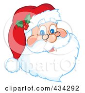 Poster, Art Print Of Santa Face