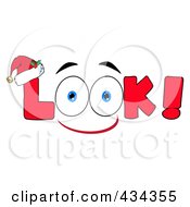 Royalty Free RF Clipart Illustration Of LOOK With A Pair Of Eyes 4 by Hit Toon