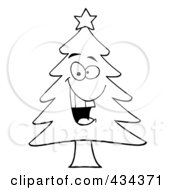 Royalty Free RF Clipart Illustration Of A Pine Tree 3