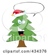 Royalty Free RF Clipart Illustration Of A Pine Tree 6