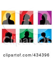 Poster, Art Print Of Digital Collage Of Colorful People Avatar Stamps