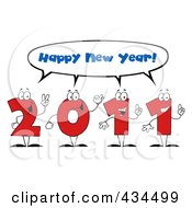 Poster, Art Print Of 2011 New Year Characters - 3