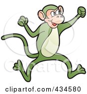Poster, Art Print Of Green Monkey