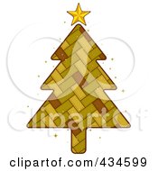 Poster, Art Print Of Wicker Christmas Tree