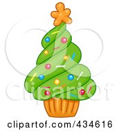 Poster, Art Print Of Cupcake Christmas Tree