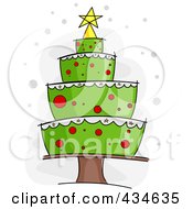 Poster, Art Print Of Plump Cake Christmas Tree